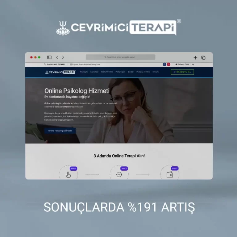 Çevrimiçi Terapi’nin Sonuçlarını %242 Artırdık vaka analizi